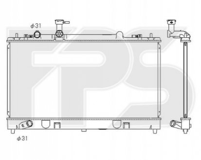 Радиатор охолодження FPS Forma Parts System FP 44 A636