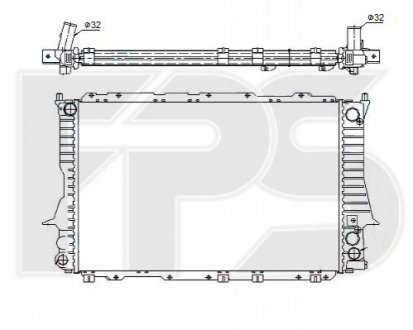 Радиатор охолодження FPS Forma Parts System FP 12 A458