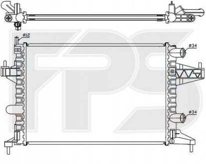 Радиатор охолодження FPS Forma Parts System FP 52 A265
