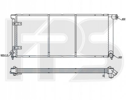 Радиатор охолодження FPS Forma Parts System FP 74 A419