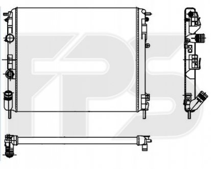 Радиатор охолодження FPS Forma Parts System FP 56 A933