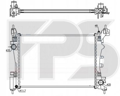 Радиатор охолодження FPS Forma Parts System FP 26 A65