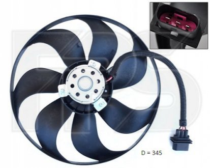 Вентилятор радіатора FPS Forma Parts System FP 74 W84