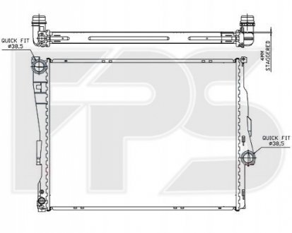 Радиатор охолодження FPS Forma Parts System FP 14 A27