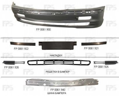 Решітка пластикова FPS Forma Parts System FP 0061 996