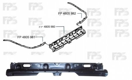 Кріплення бампера FPS Forma Parts System FP 4805 982