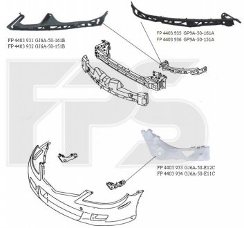 Кріплення бампера FPS Forma Parts System FP 4403 932