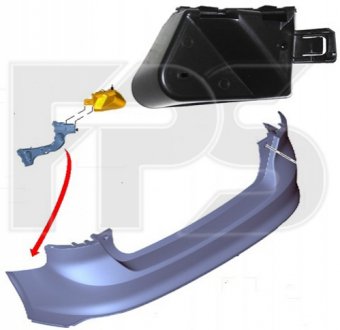 Кріплення бампера FPS Forma Parts System FP 2813 963