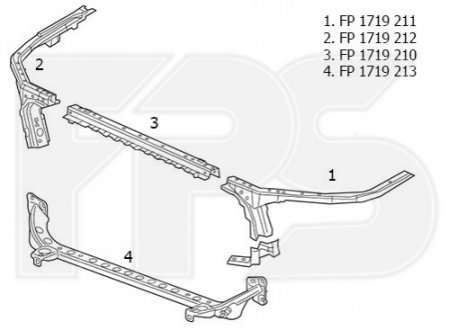 Ремчастина панелі FPS Forma Parts System FP 1719 211