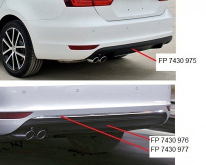 Спойлер бампера FPS Forma Parts System FP 7430 976
