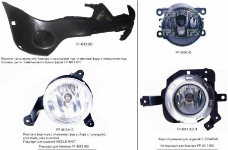 Бампер FPS Forma Parts System FP 4813 900