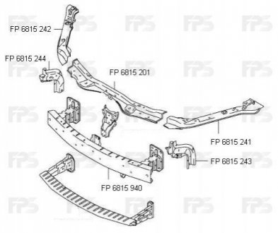Ремчастина панелі FPS Forma Parts System FP 6815 241