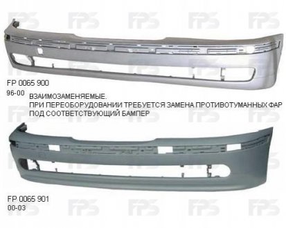 Бампер FPS Forma Parts System FP 0065 901