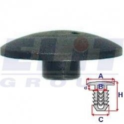 Клипса багажника (к-т:10 шт) размер:A = 30,8mm/B = 9,7mm/H = 12.2mm ELIT R 10908