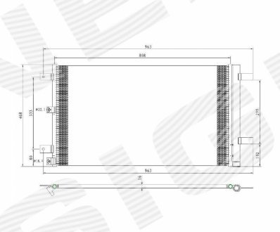 РАДИАТОР КОНДИЦИОНЕРА SIGNEDA RCFD39168A