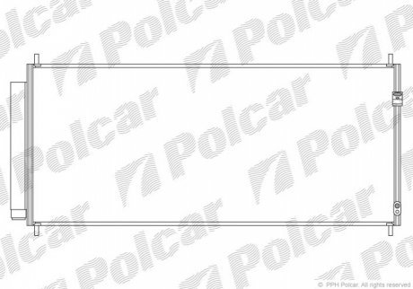 Радиаторы кондиционера POLCAR 3837K81K (фото 1)