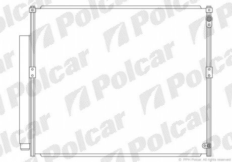 Радиаторы кондиционера POLCAR 8191K81K (фото 1)