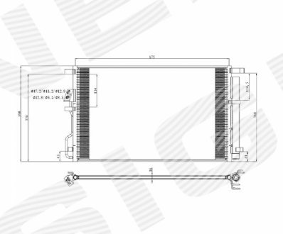 РАДІАТОР КОНДИЦИОНЕРА SIGNEDA RC940820