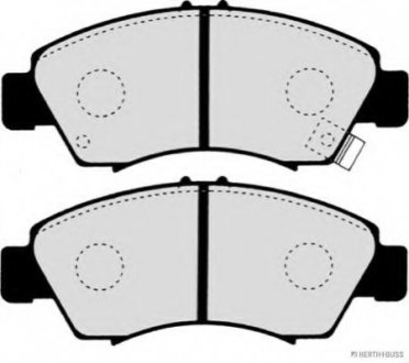 Колодки тормозные дисковые передние HONDA CIVIC, JAZZ, LOGO 02- JAKOPARTS J3604034 (фото 1)