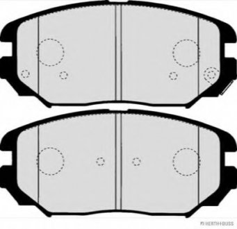 Колодки тормозные дисковые передні HYUNDAI, KIA JAKOPARTS J3600544 (фото 1)