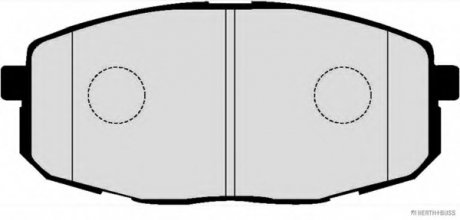 Колодки тормозные дисковые передние HYUNDAI, KIA JAKOPARTS J3600330 (фото 1)