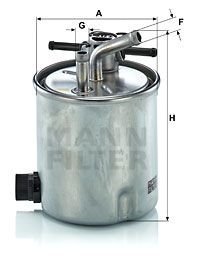 Фильтр топливный NISSAN CABSTAR III, PATROL GR 2.5-3.0 DCI 00- (MANN) MANN-FILTER WK9067