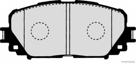Колодки тормозные дисковые передні LEXUS, TOYOTA JAKOPARTS J3602127 (фото 1)