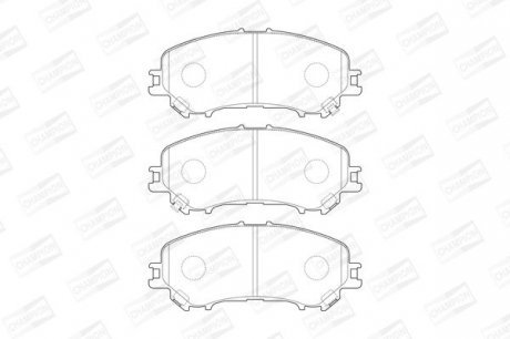 Гальмівні колодки пер. Qashqai II/Kadjar 13- Champion 573659CH