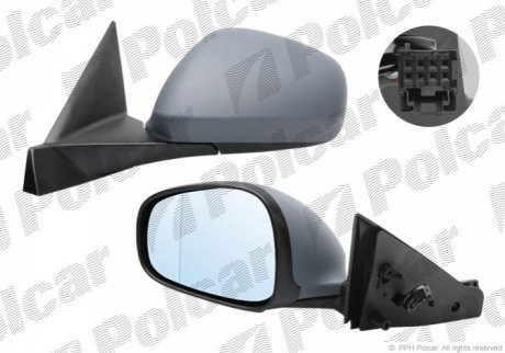 Дзеркало зовнішнє правий POLCAR 1425524M