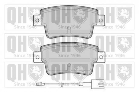 Комплект тормозных колодок, дисковый тормоз HAZELL QUINTON BP1768 (фото 1)
