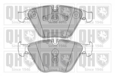 Комплект тормозных колодок, дисковый тормоз HAZELL QUINTON BP1689 (фото 1)