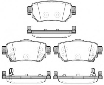 Колодки гальмівні P14823.02 WOKING P1482302