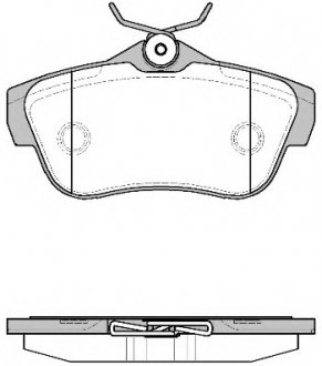 Комплект тормозных колодок, дисковый тормоз WOKING P1399300 (фото 1)