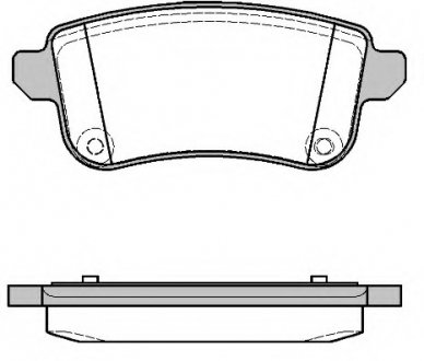 Комплект тормозных колодок, дисковый тормоз WOKING P1287310 (фото 1)