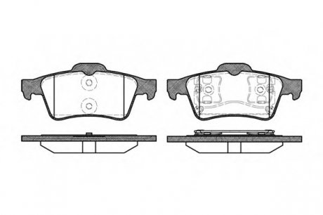 Комплект тормозных колодок, дисковый тормоз WOKING P942300 (фото 1)