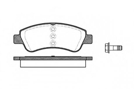 Комплект тормозных колодок, дисковый тормоз WOKING P940320 (фото 1)