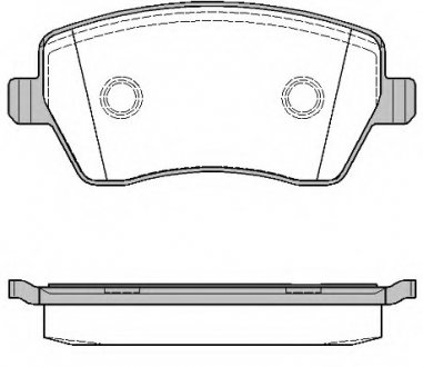 Комплект тормозных колодок, дисковый тормоз WOKING P887300 (фото 1)