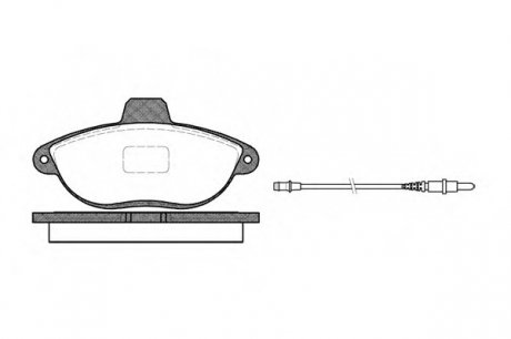 Комплект тормозных колодок, дисковый тормоз WOKING P702302 (фото 1)