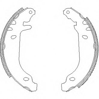 Гальмівні колодки зад. Clio/Rapid/Twingo (81-07) WOKING Z416900