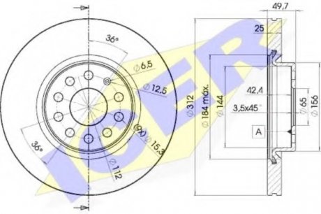 Тормозной диск ICER ICER Brakes 78BD56182