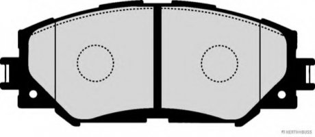 Колодки тормозные дисковые передні LEXUS, TOYOTA JAKOPARTS J3602125 (фото 1)