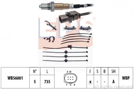 Лямбда-зонд (5-конт.) Audi A3/A4/A5/A6A8 Q5/Q7 EPS Facet 1998374