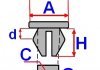 Кліпси, затискачі і кріплення ROMIX ROMC60547 (фото 2)