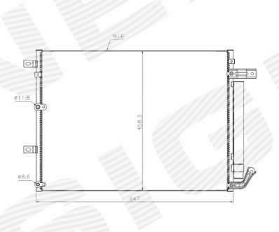 РАДИАТОР КОНДИЦИОНЕРА SIGNEDA RC39024