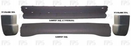 Бампер FPS Forma Parts System FP3546971