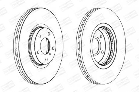 NISSAN Диск тормозной передн.Murano 05- Champion 563032CH1