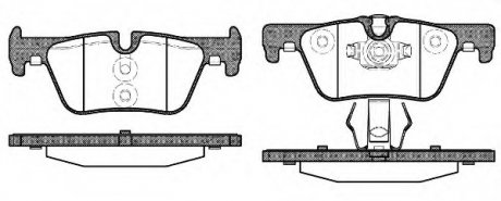 Комплект тормозных колодок, дисковый тормоз WOKING P1576300 (фото 1)