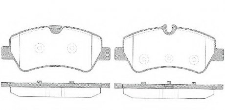 Комплект тормозных колодок, дисковый тормоз WOKING P1421300 (фото 1)