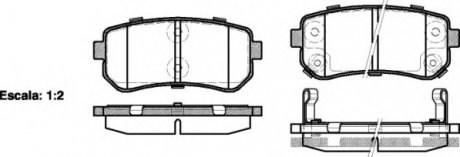 Комплект тормозных колодок, дисковый тормоз WOKING P1309302 (фото 1)