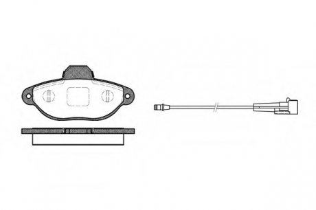Комплект тормозных колодок, дисковый тормоз WOKING P514301 (фото 1)
